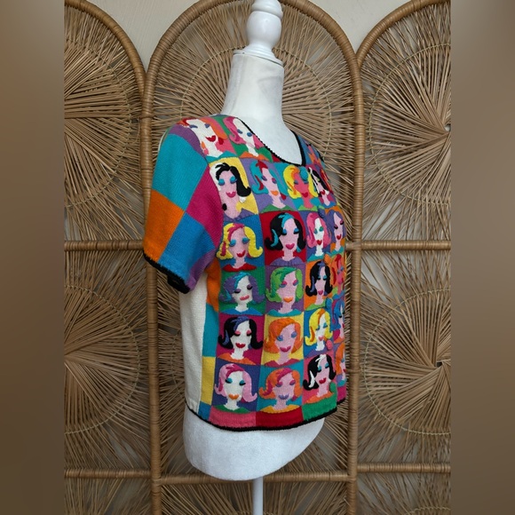 Vintage Michael Simon Pop Art Cardigan - Picture 6 of 7